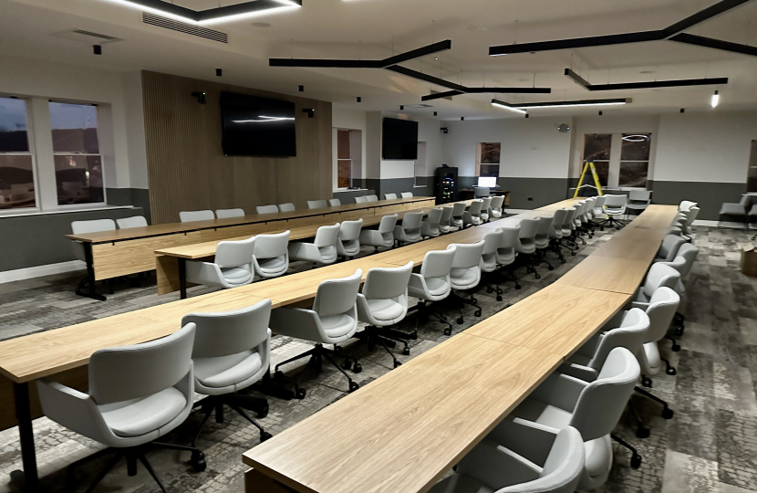 A new look £500,000 council chamber at West Oxfordshire District Council 