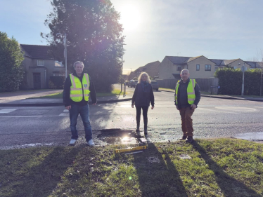 New Town Councillors go on "Pothole Patrol" in Carterton