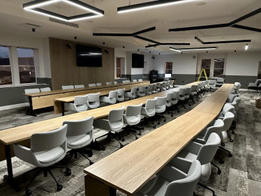 A new look £500,000 council chamber at West Oxfordshire District Council 